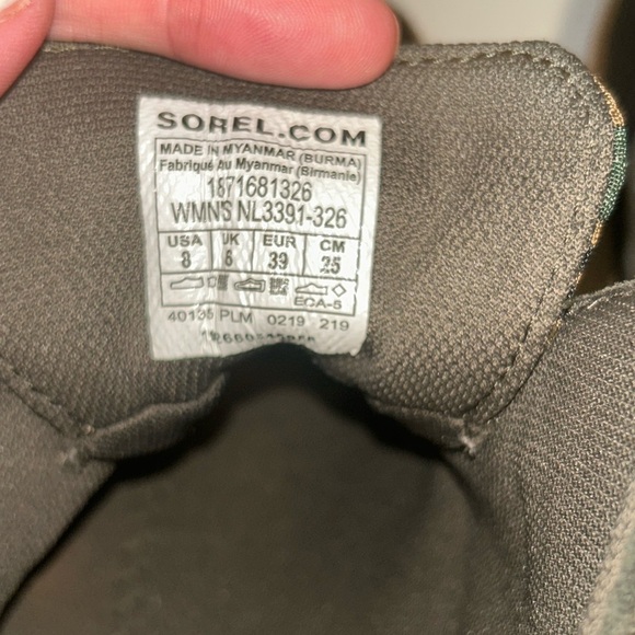 Sorel Olive and Black Lace-Up Boots - Picture 6 of 9